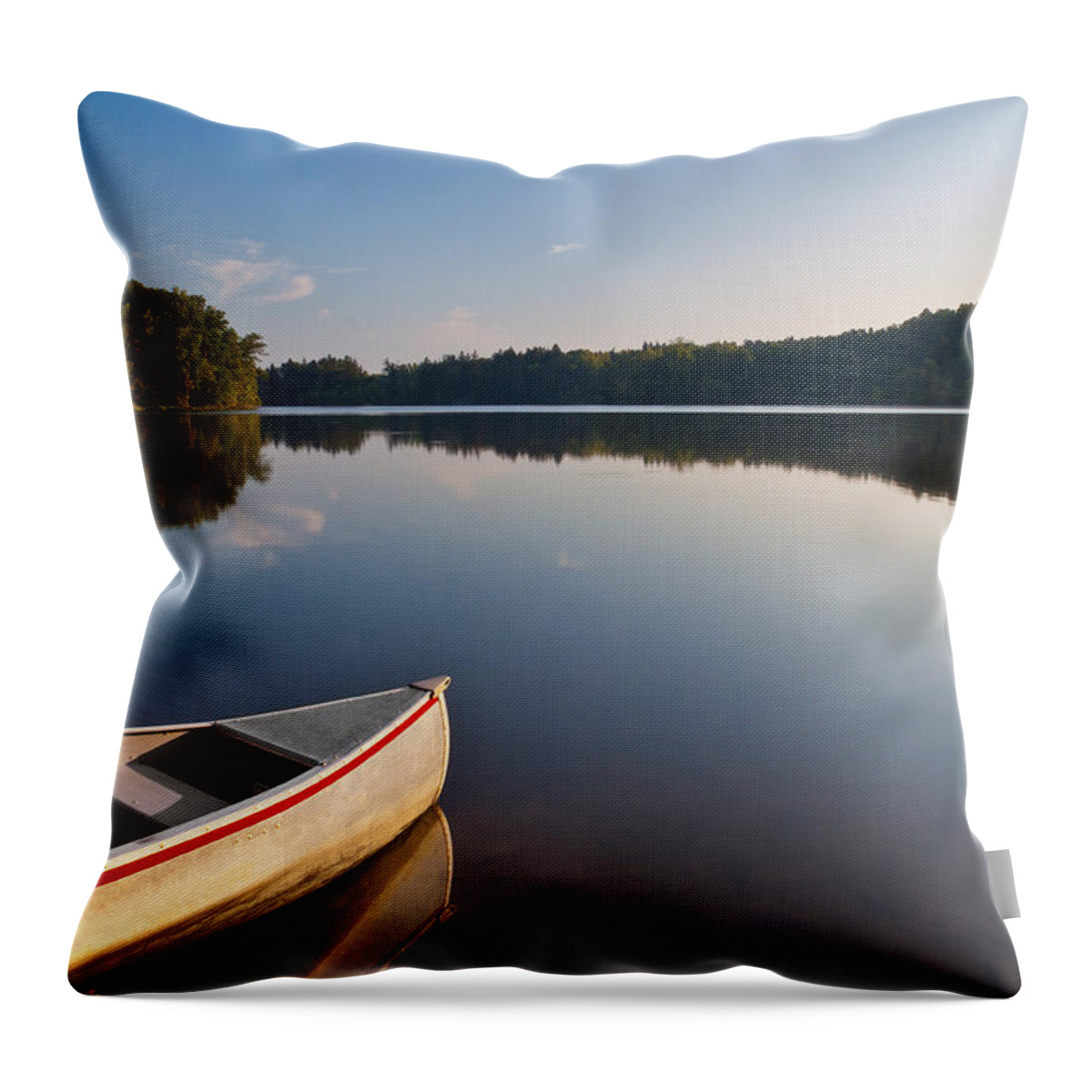 Lake Throw Pillow featuring the photograph Serene Morning by Dale Kincaid