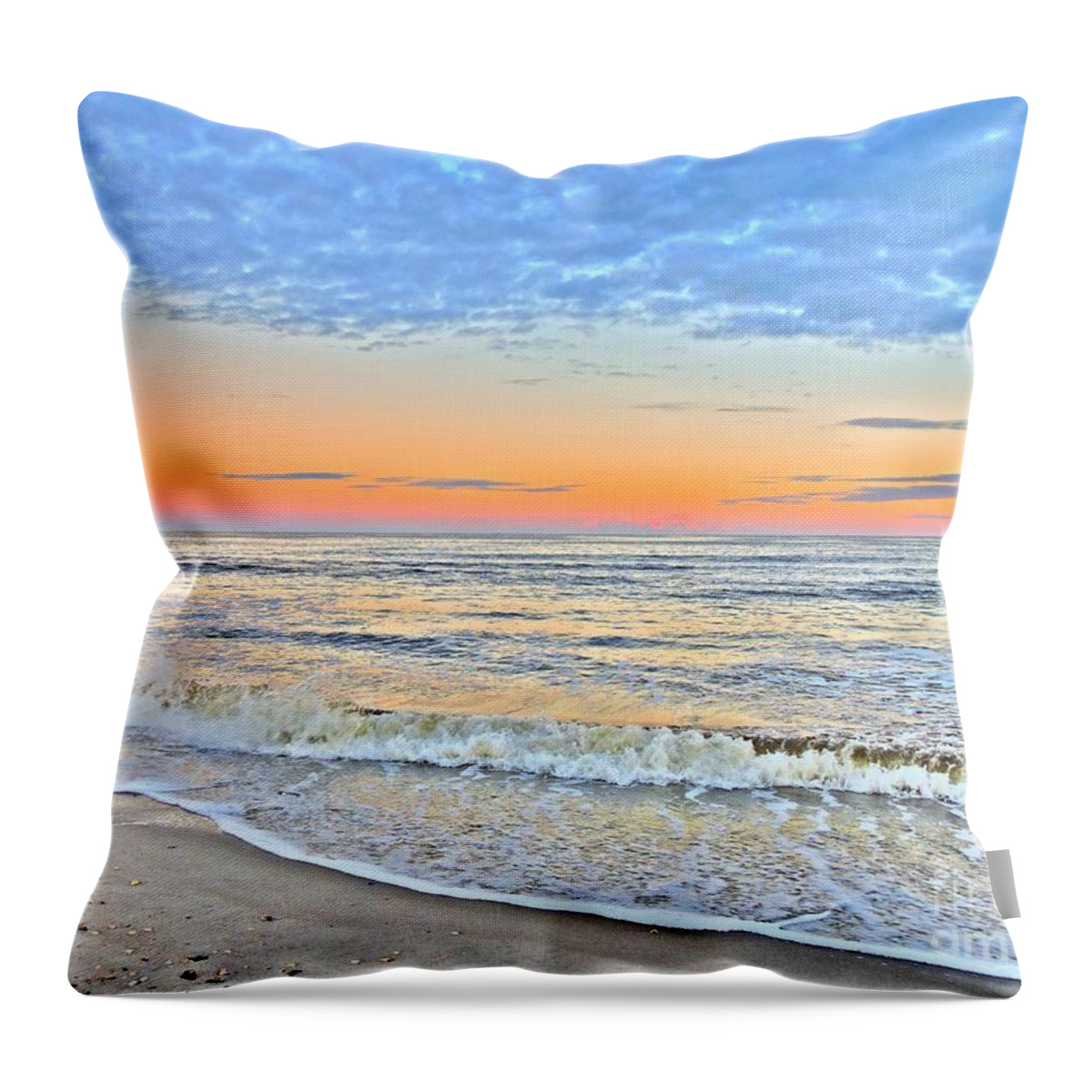 Art Throw Pillow featuring the photograph Serene Sunset by Shelia Kempf