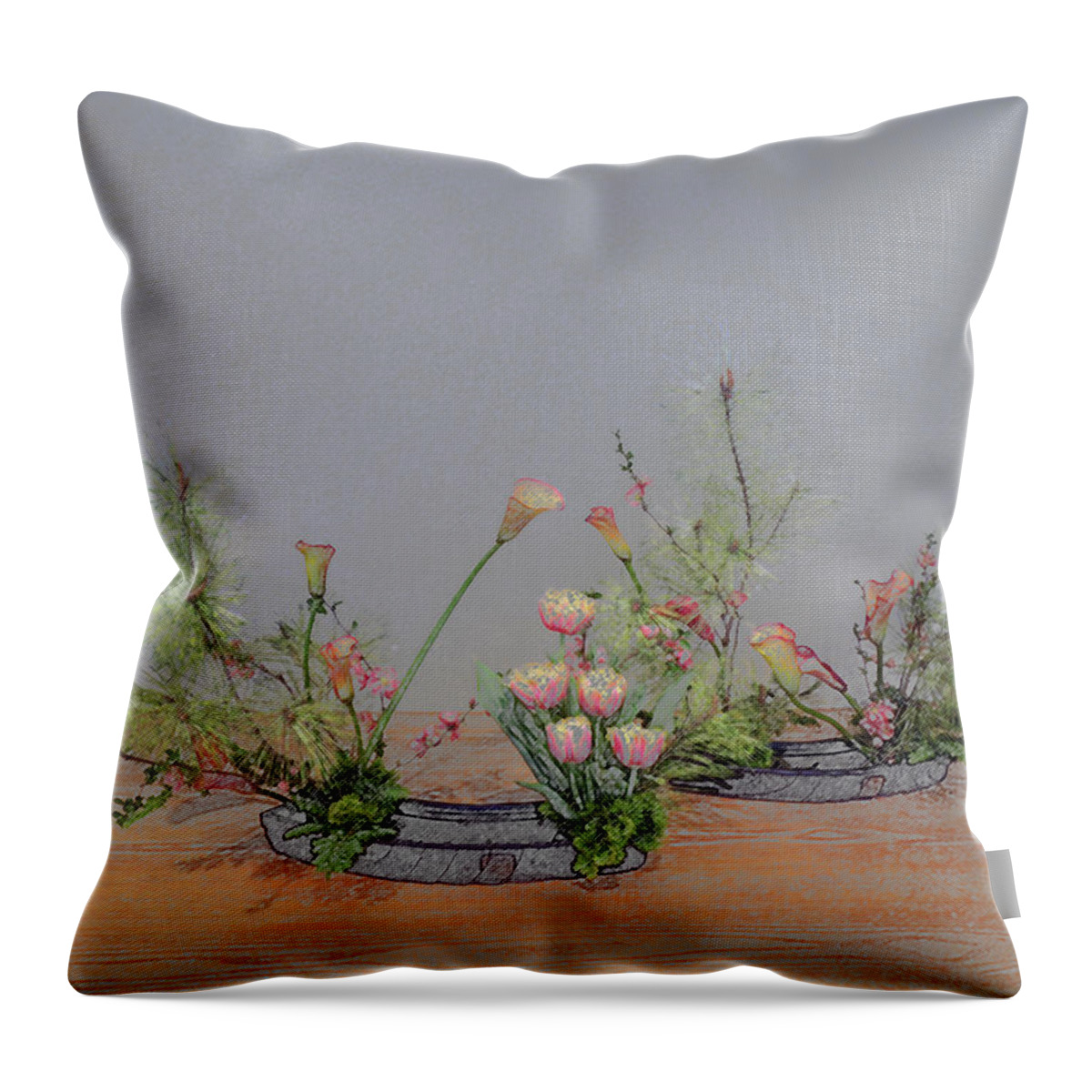 Serenity Throw Pillow featuring the digital art Serenity by Don Wright