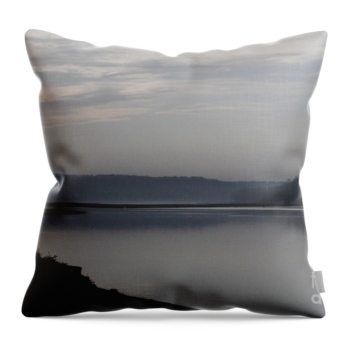 Landscape Throw Pillow featuring the digital art Serenity by Jack Ader