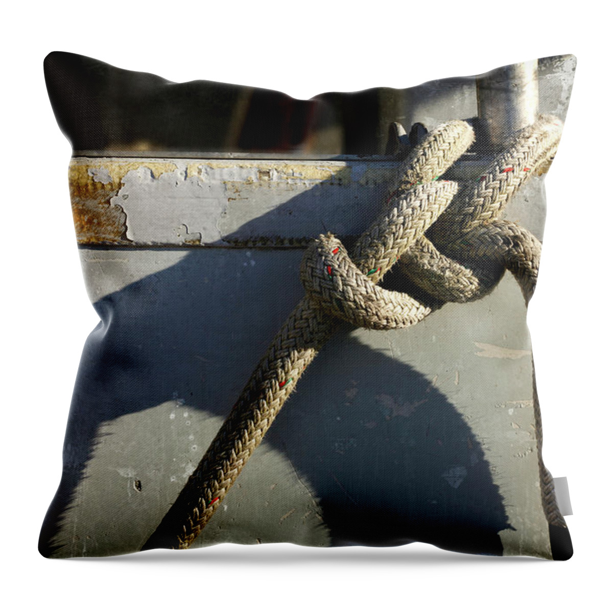 Knot Throw Pillow featuring the photograph Shadow Knot - 365-348 by Inge Riis McDonald