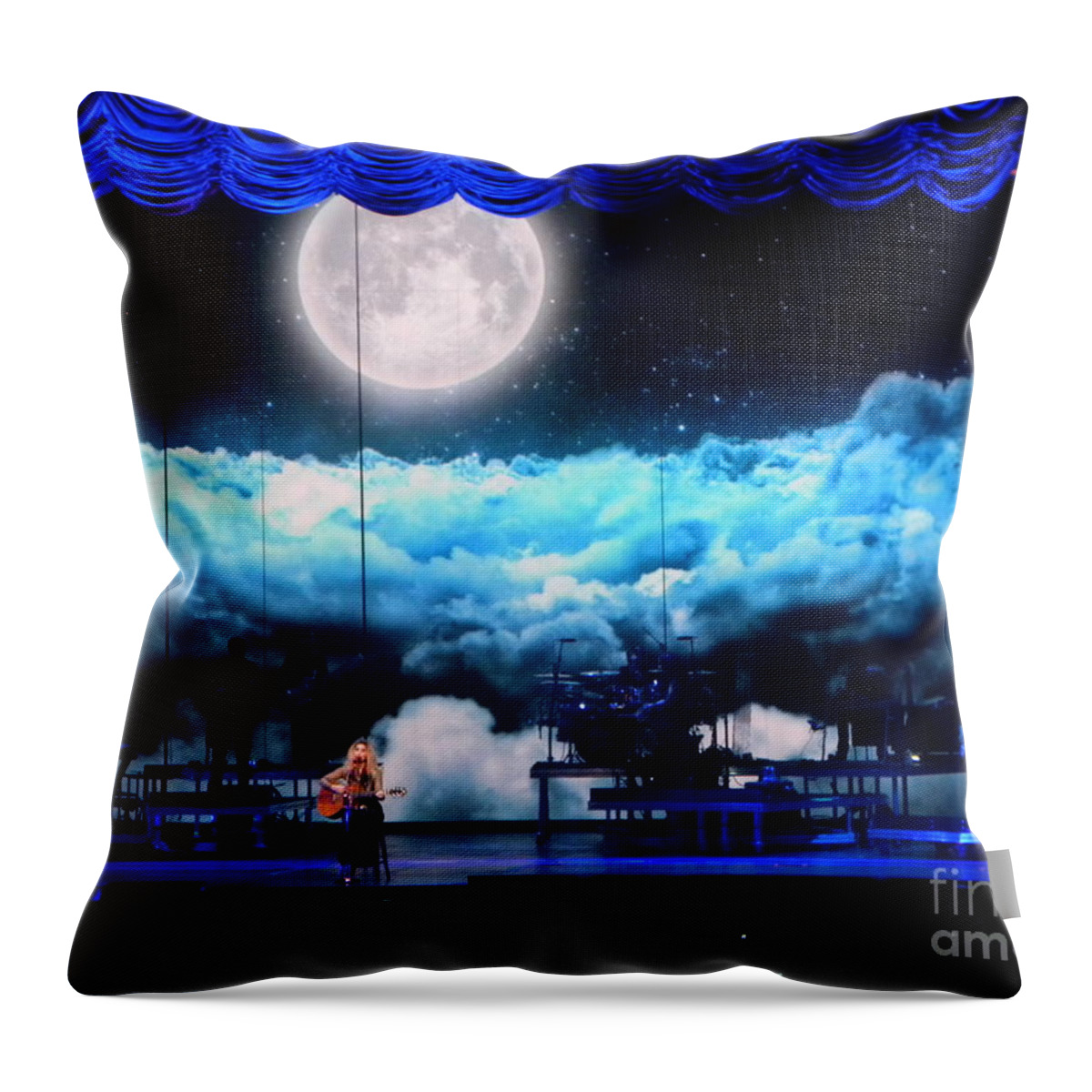 Concert Throw Pillow featuring the photograph Shania Twain by Sheila Ping