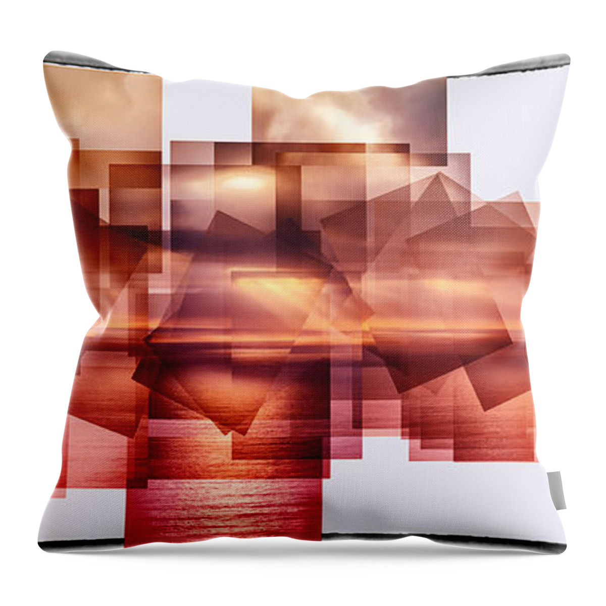 California Throw Pillow featuring the photograph Shark Sunset Torrey Pines San Diego California 2015 by Lawrence Knutsson