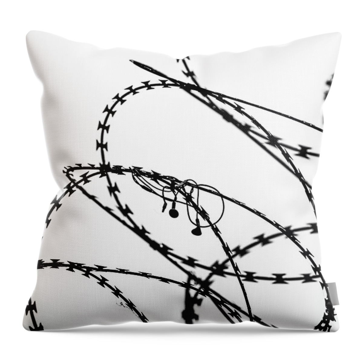 Clare Bambers Throw Pillow featuring the photograph Sharp Sound by Clare Bambers