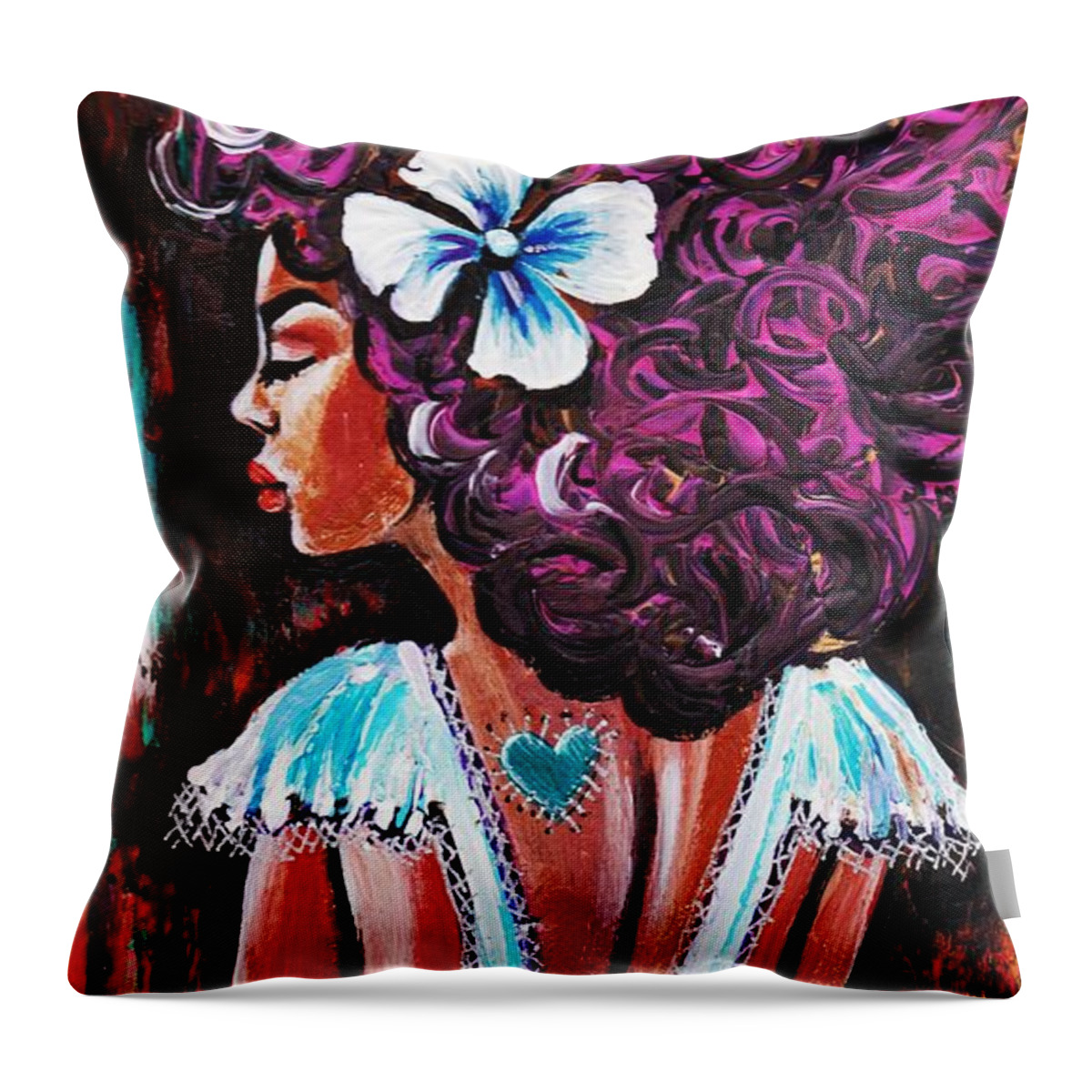 Artbyria Throw Pillow featuring the photograph She Loved The Most by Artist RiA