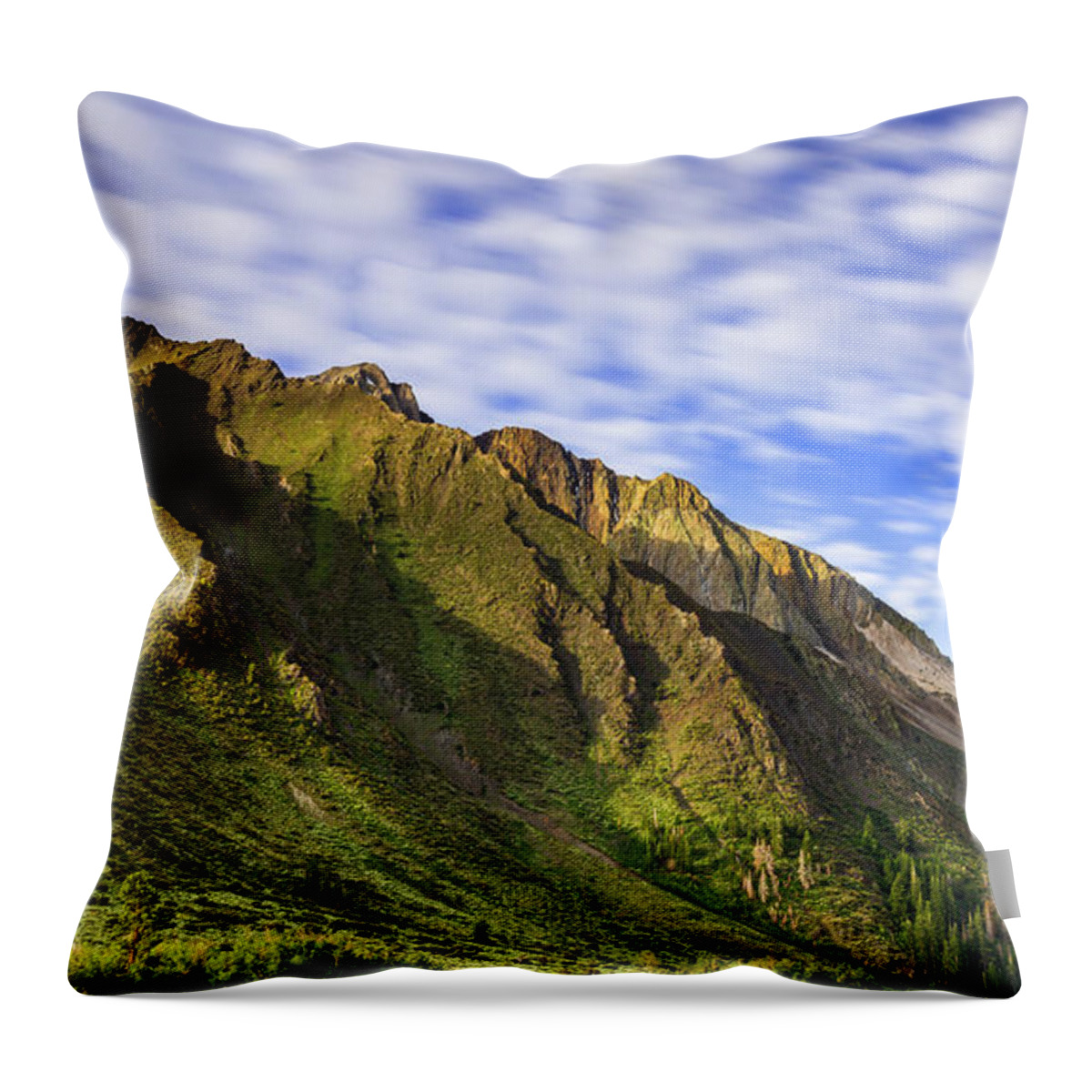 Sherwin Range Throw Pillow featuring the photograph Sherwin Range by Anthony Michael Bonafede