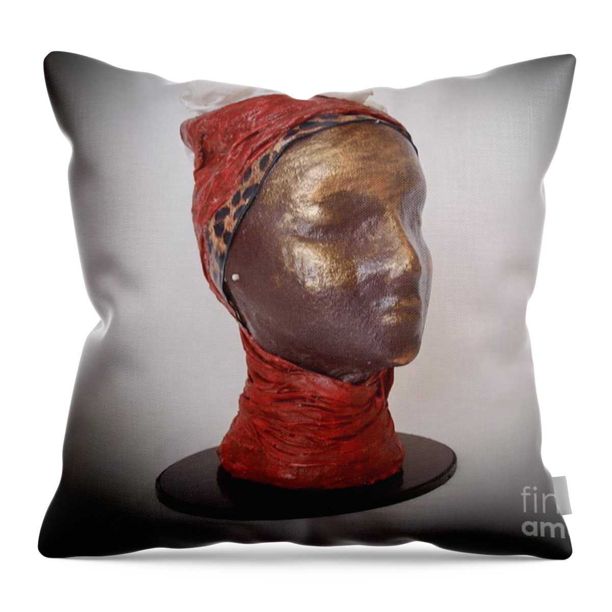 Fabric Throw Pillow featuring the photograph She's Way Ahead by Vivian Martin
