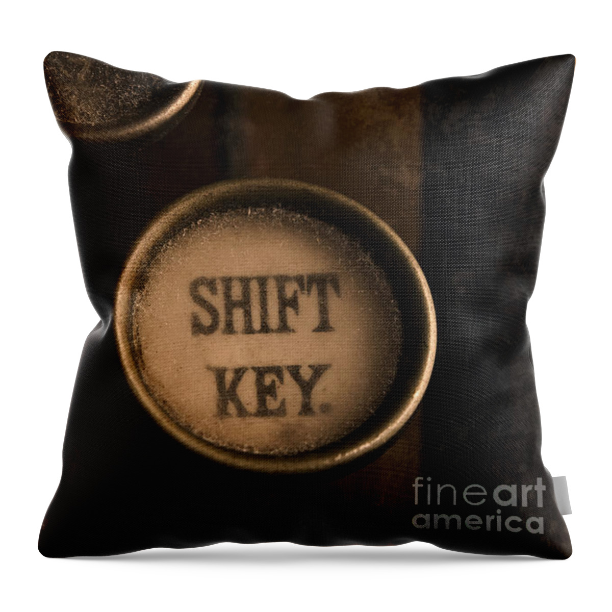 Antique Throw Pillow featuring the photograph Shift Key by Clayton Bastiani