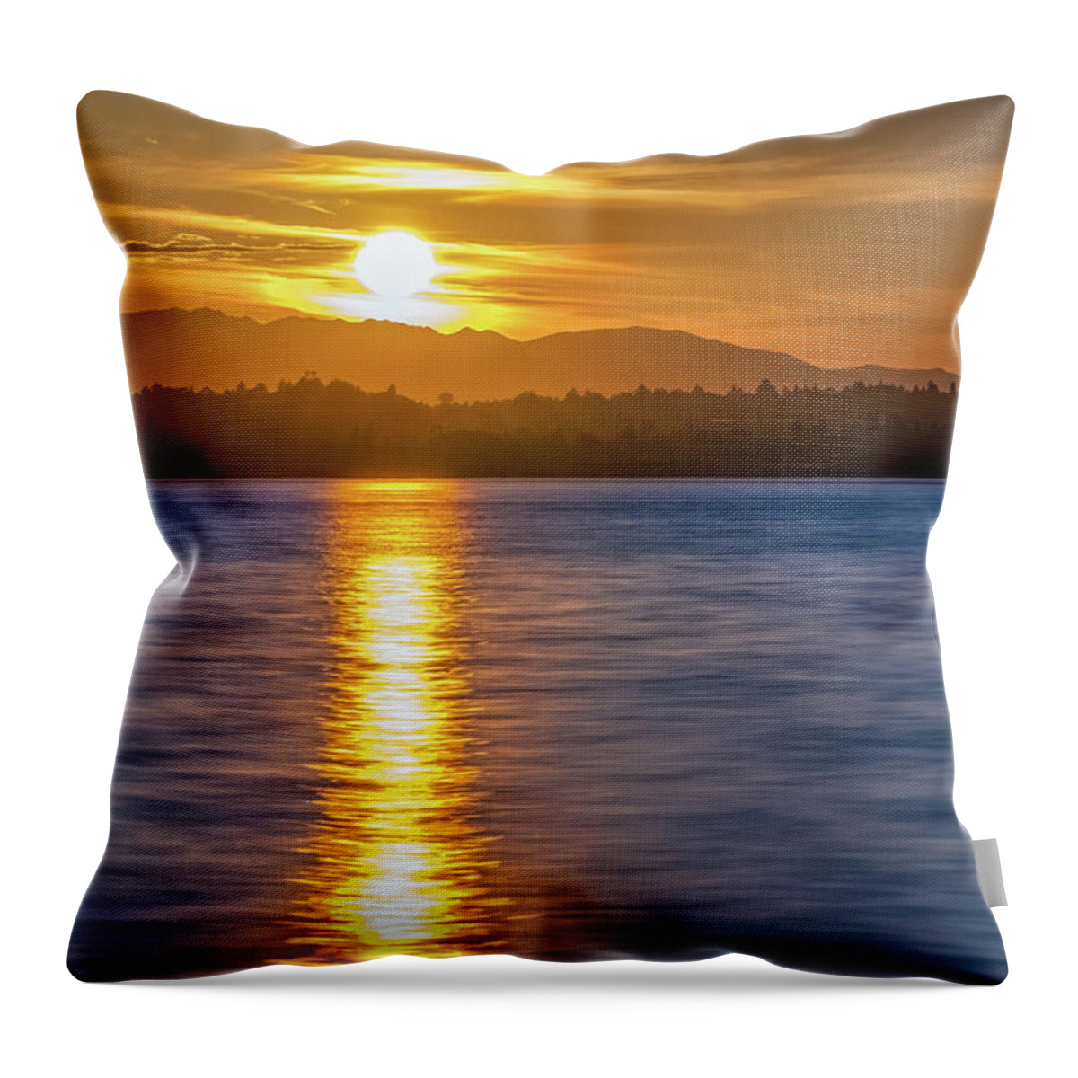 Sunset Throw Pillow featuring the photograph Shoot the Sun by Ken Stanback