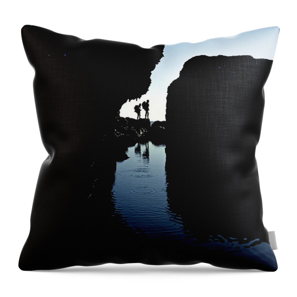 The Walkers Throw Pillow featuring the photograph Shore Patrol by The Walkers