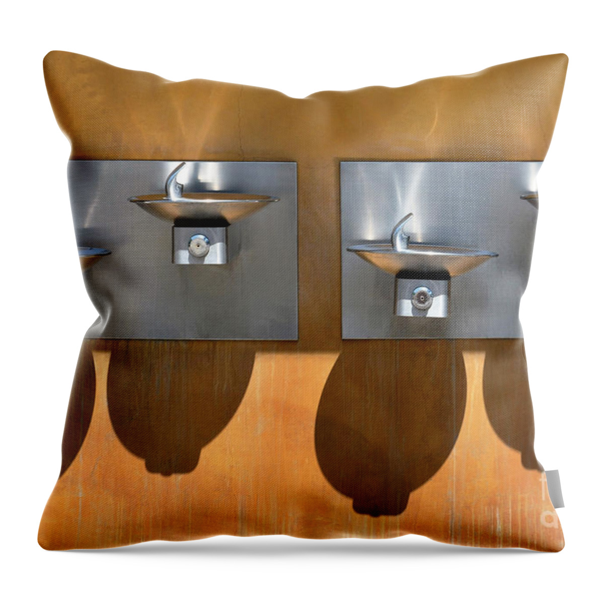 Water Throw Pillow featuring the photograph Short And Tall by Dan Holm