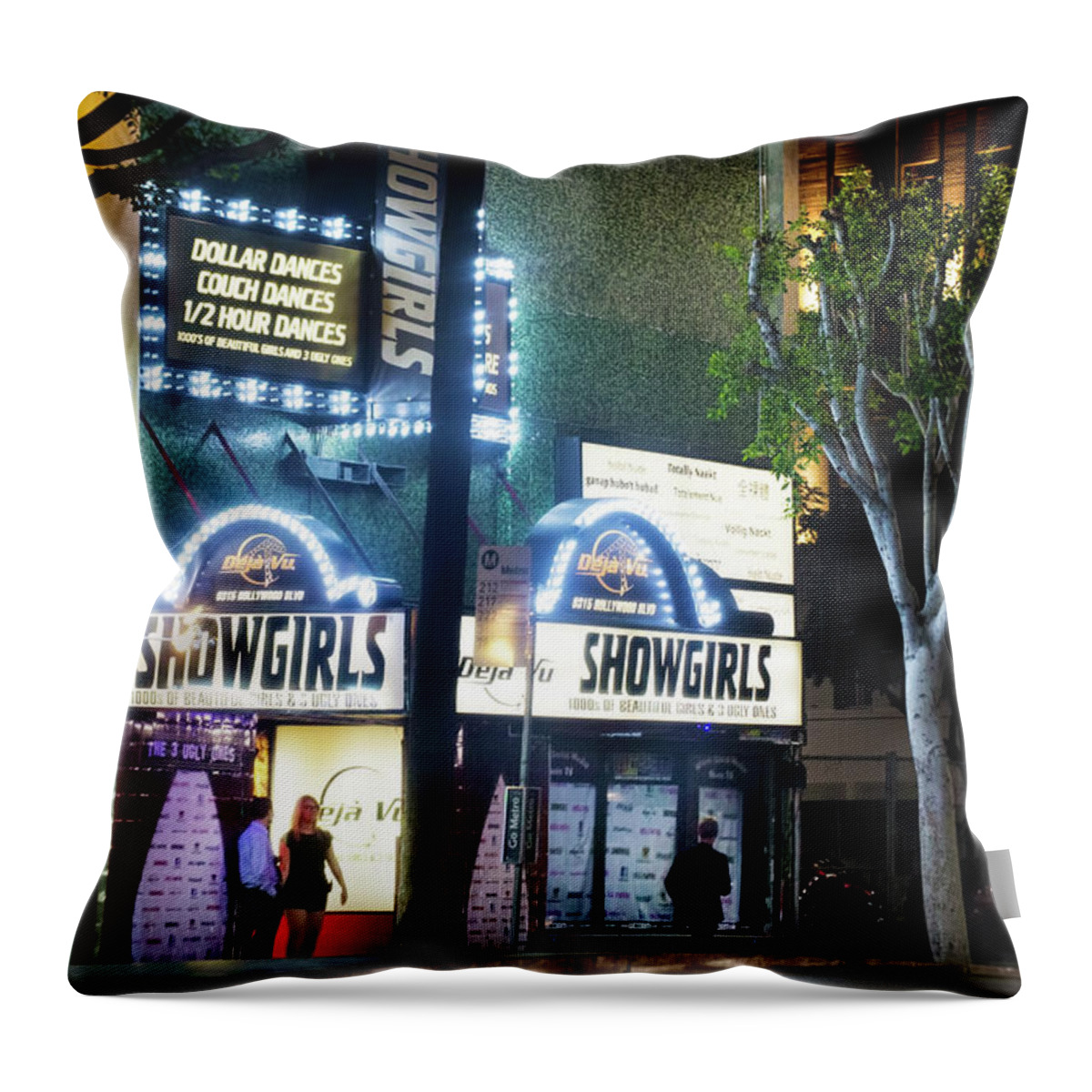 Showgirls Throw Pillow featuring the photograph Showgirls by Mark Andrew Thomas