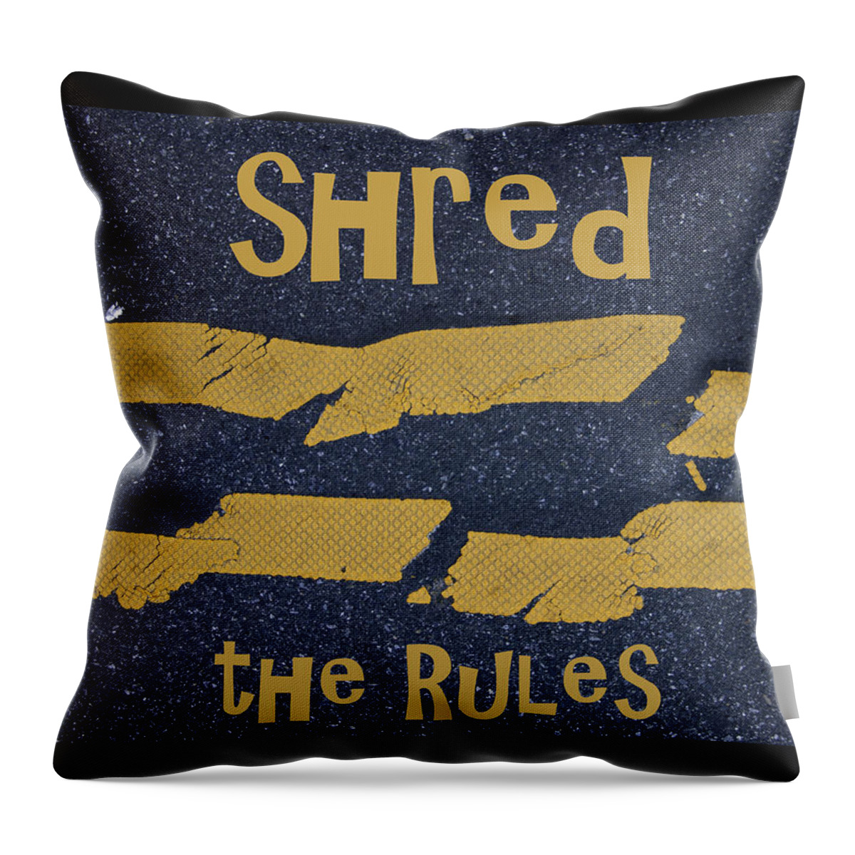 Shred The Rules Throw Pillow featuring the photograph Shred the Rules by John Harmon