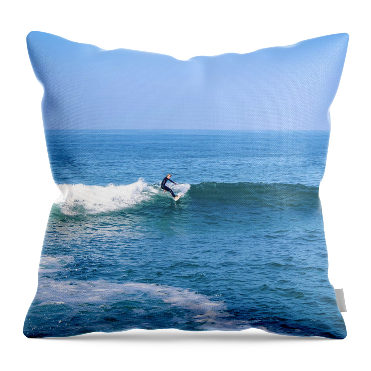 Surfer Throw Pillow featuring the photograph Shredder by Alison Frank