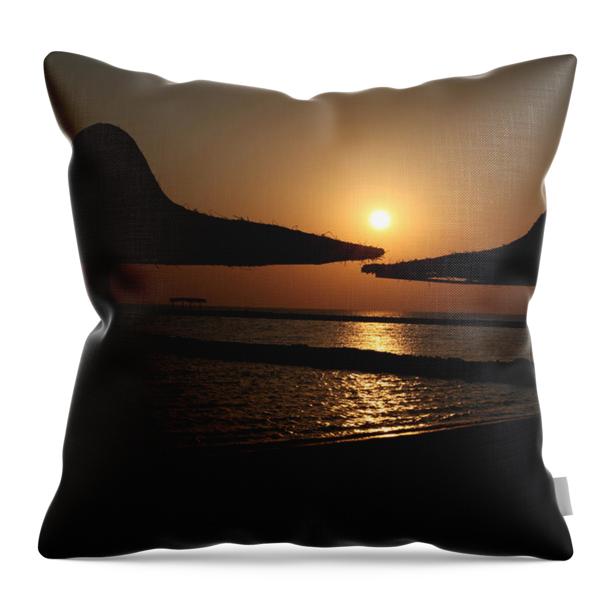 Al-ahyaa Throw Pillow featuring the photograph Shuldersol by Jez C Self