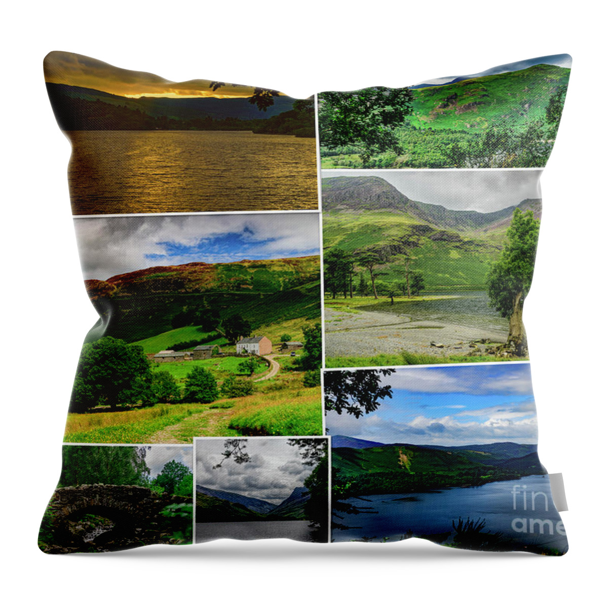 Nature Throw Pillow featuring the photograph Sights of Keswick by Elvis Vaughn