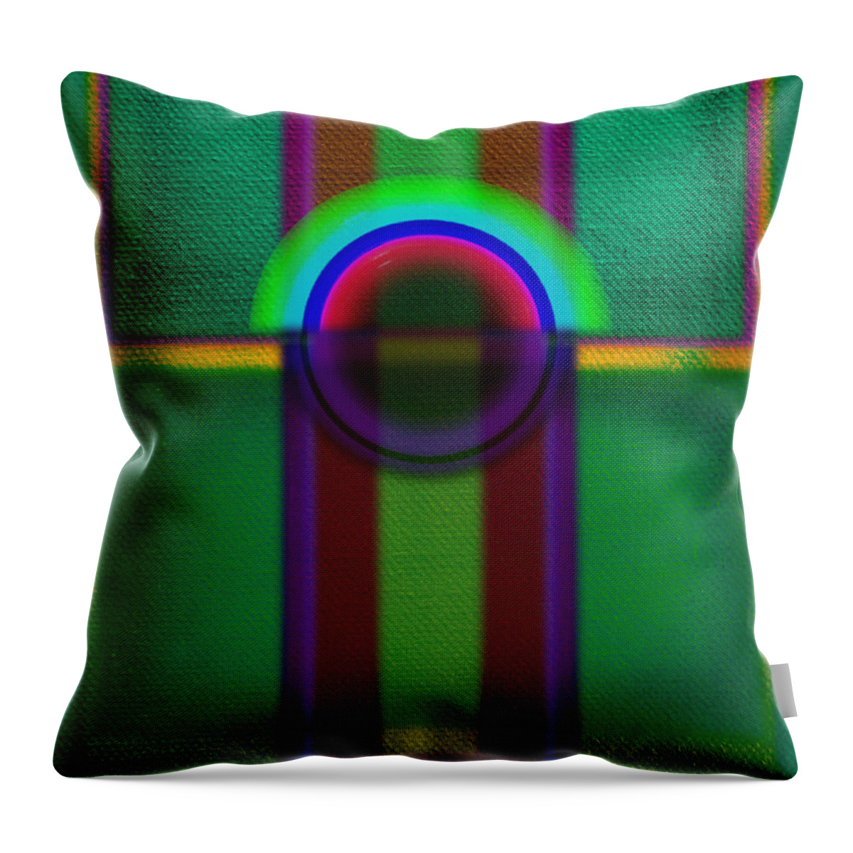 Portal Throw Pillow featuring the painting Sign by Charles Stuart