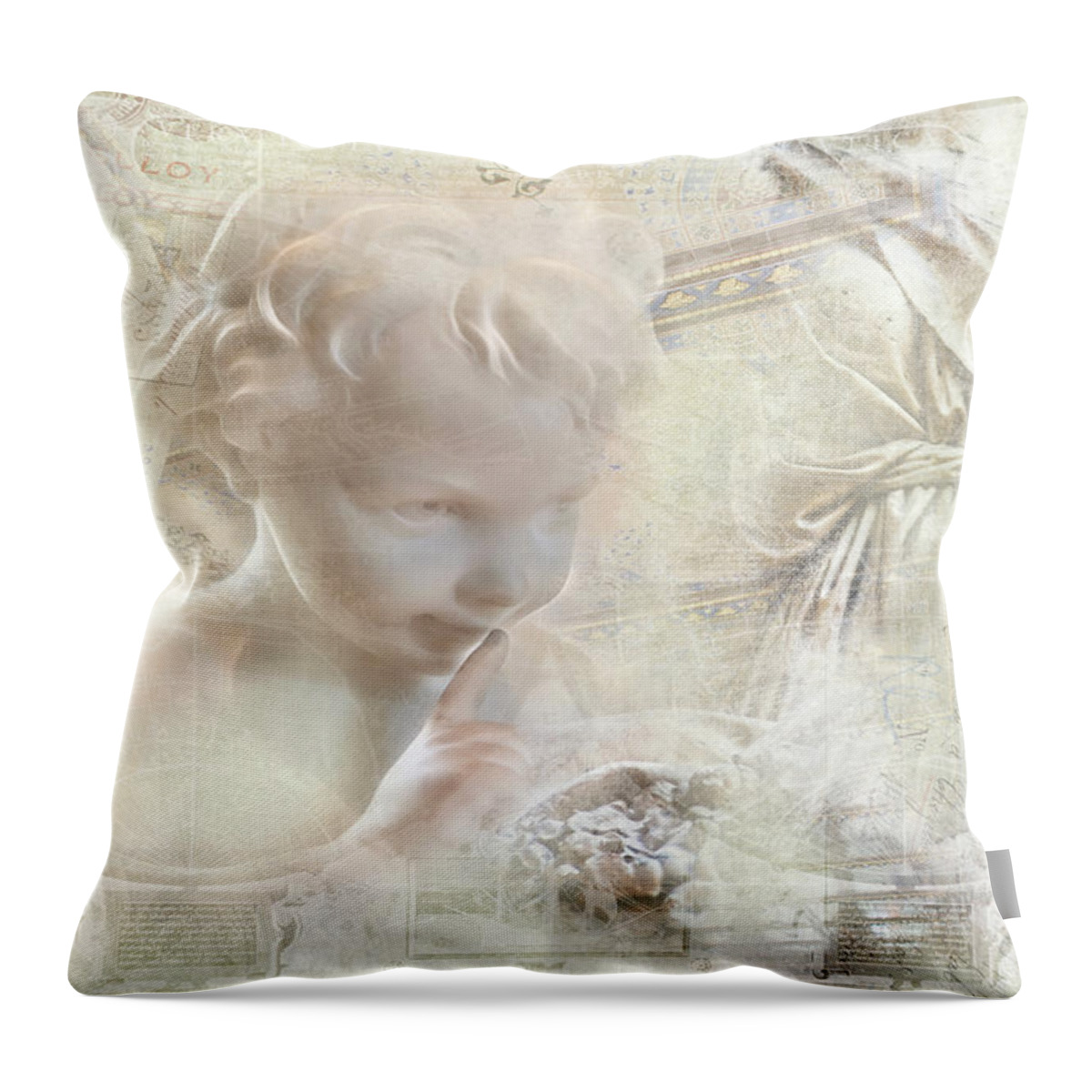 Child Throw Pillow featuring the photograph Silence of Bethesda by Evie Carrier