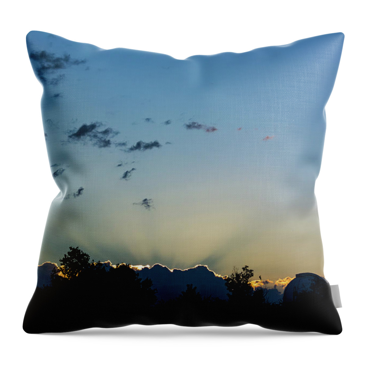 Silver Lining Throw Pillow featuring the photograph Silver Lining by Douglas Killourie