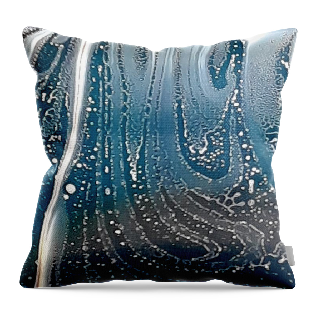 Jennifer Bright Throw Pillow featuring the photograph Silver Motes by Jennifer Bright Burr