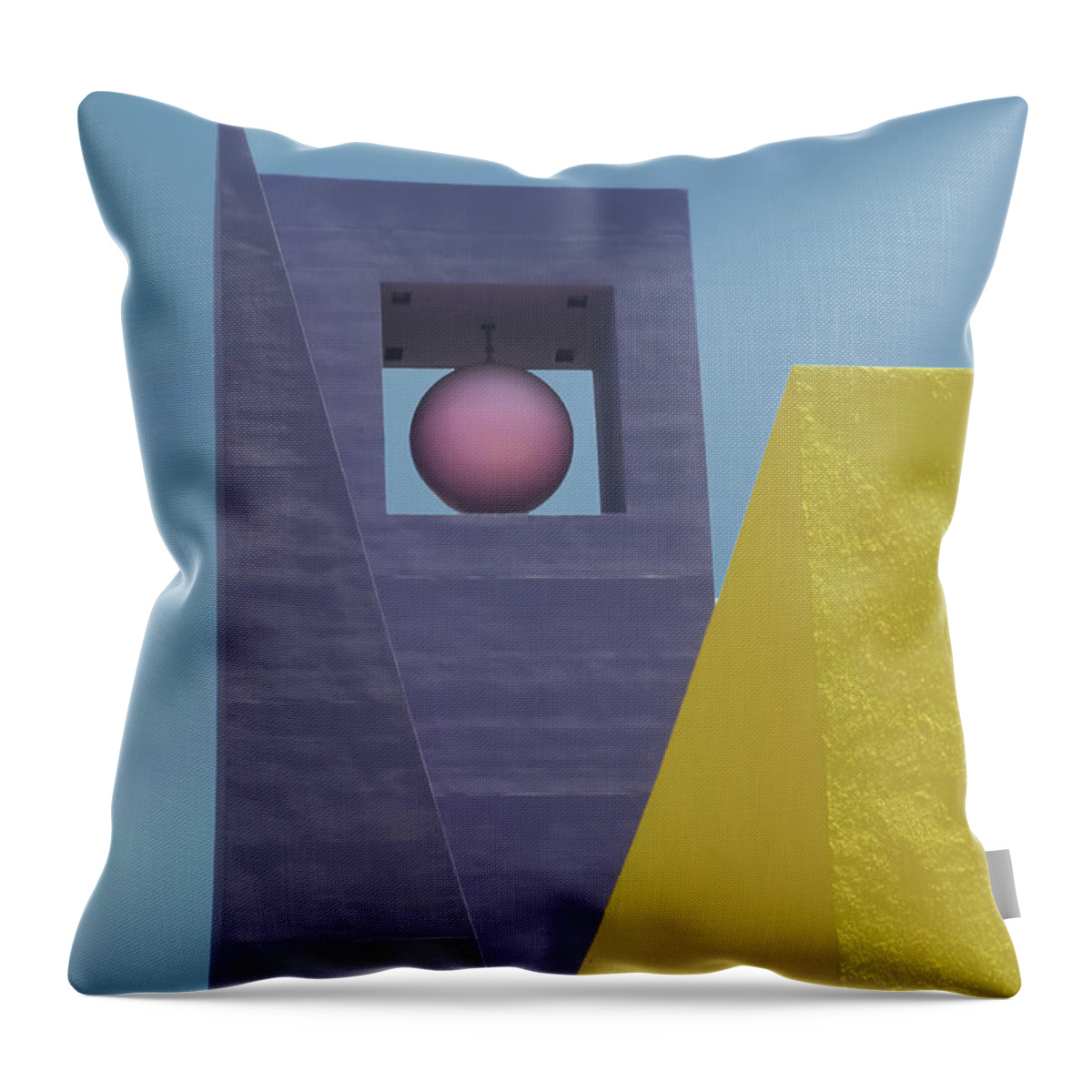 Architecture Throw Pillow featuring the photograph Similar Shapes Different Colors by Gary Slawsky