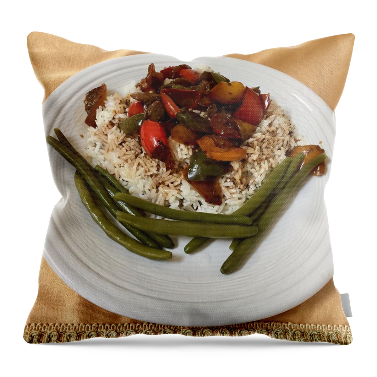 Healthful Food Throw Pillow featuring the photograph Simple and Healthful by Carlos Avila