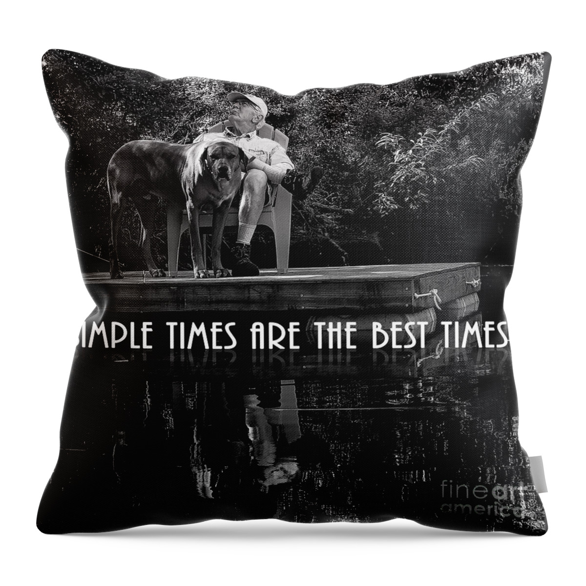 Simple Throw Pillow featuring the photograph Simple Times by Mim White