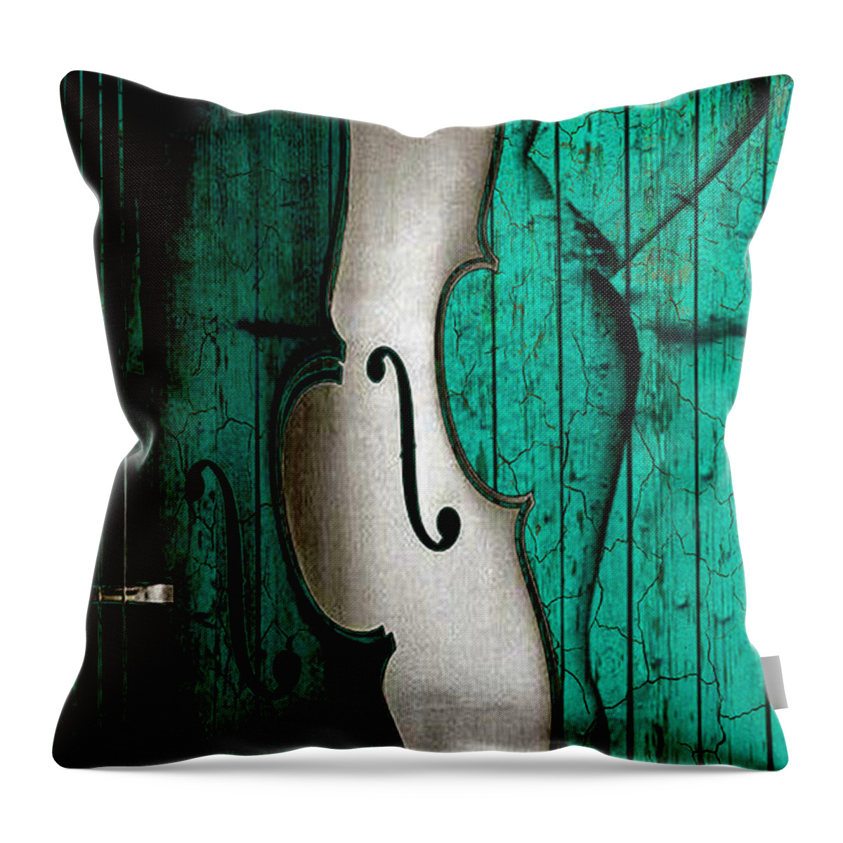 Art Throw Pillow featuring the digital art Sinful Violin by Greg Sharpe