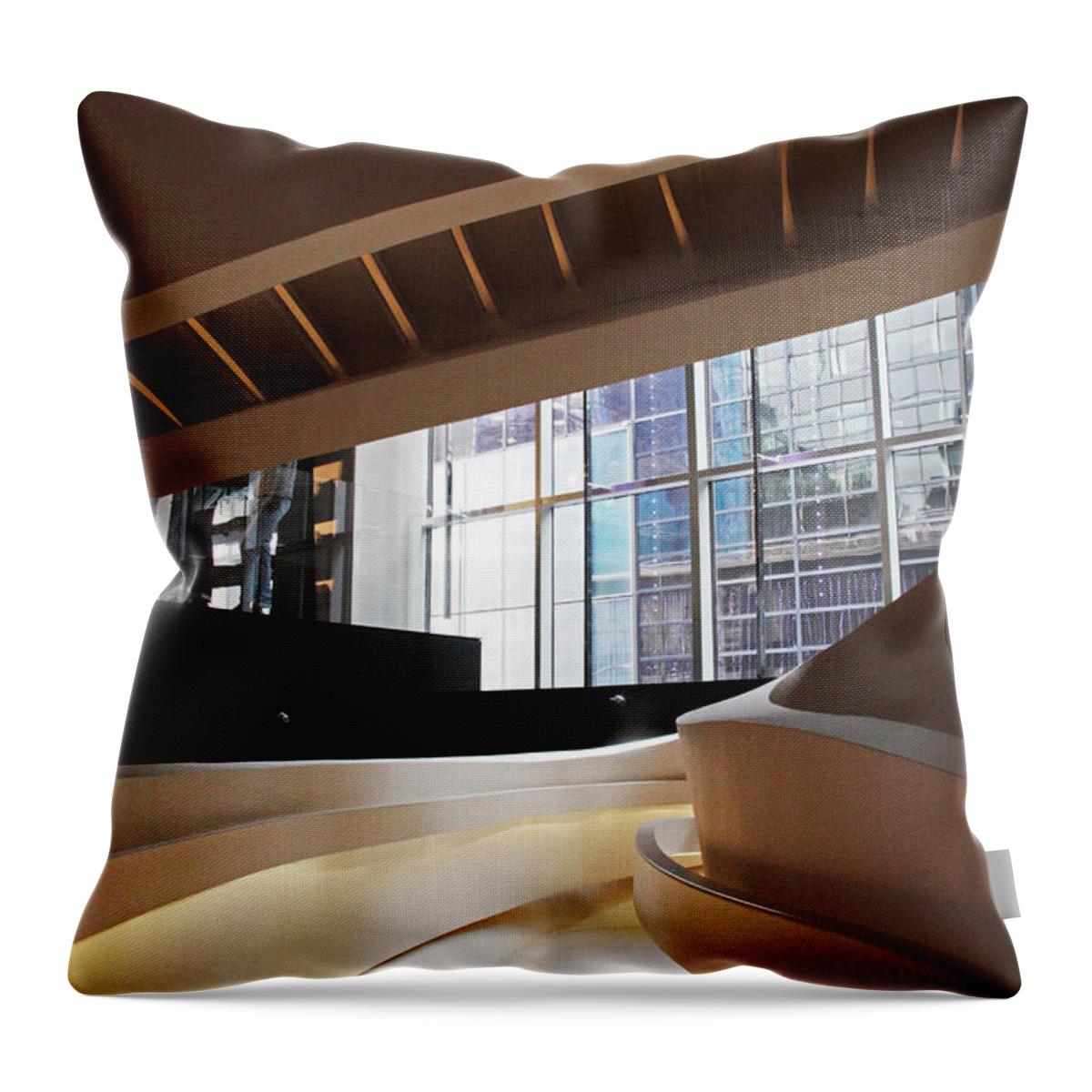 Design Throw Pillow featuring the photograph Sinuous Staircase by Jessica Jenney