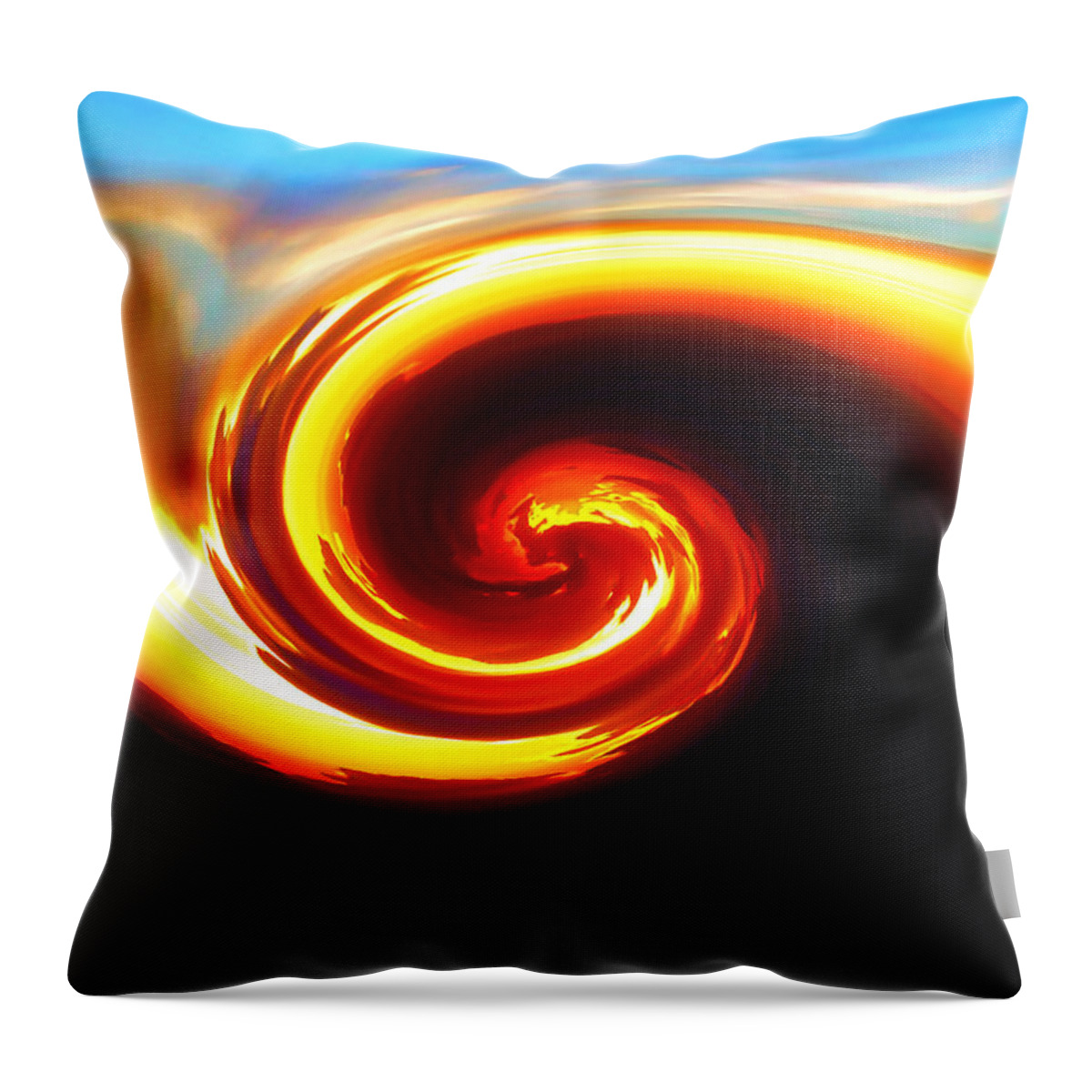 Art Throw Pillow featuring the digital art Siren by Kristin Elmquist
