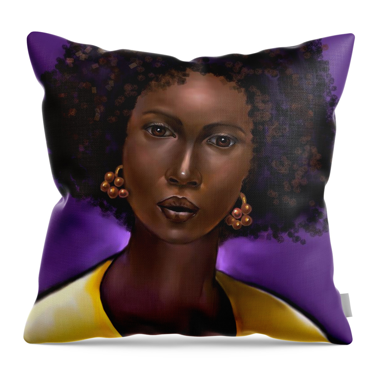 Woman Throw Pillow featuring the digital art Sisterhood Collection by Carmen Cordova