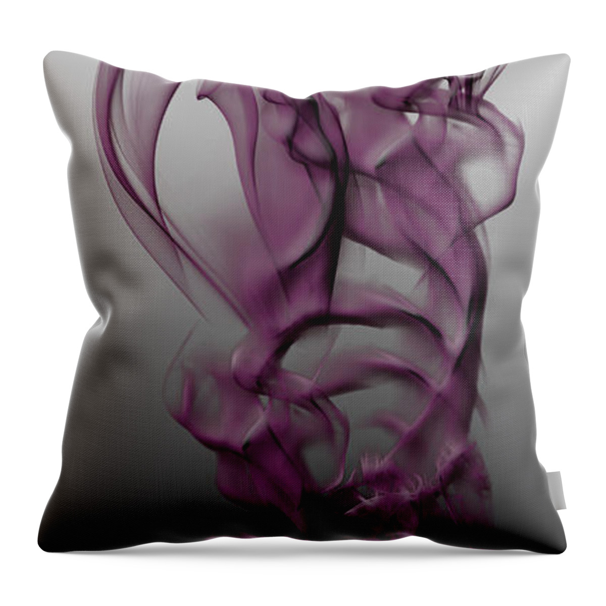 Clay Throw Pillow featuring the digital art Skeletal Flow by Clayton Bruster