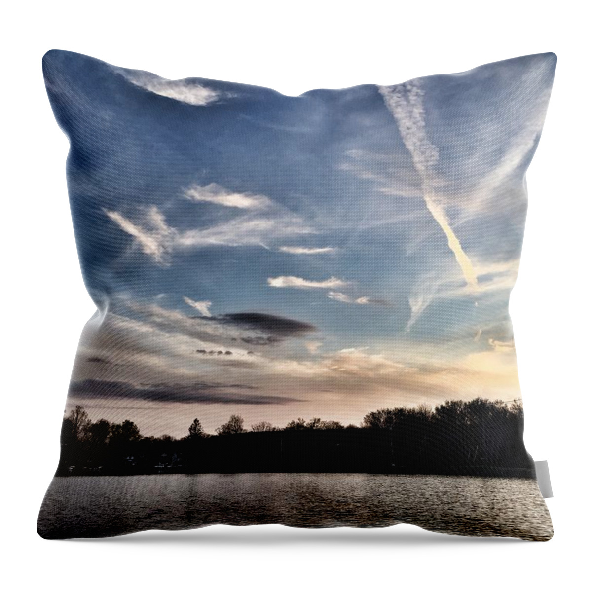 Clouds Throw Pillow featuring the photograph Sky Drama by Jason Nicholas