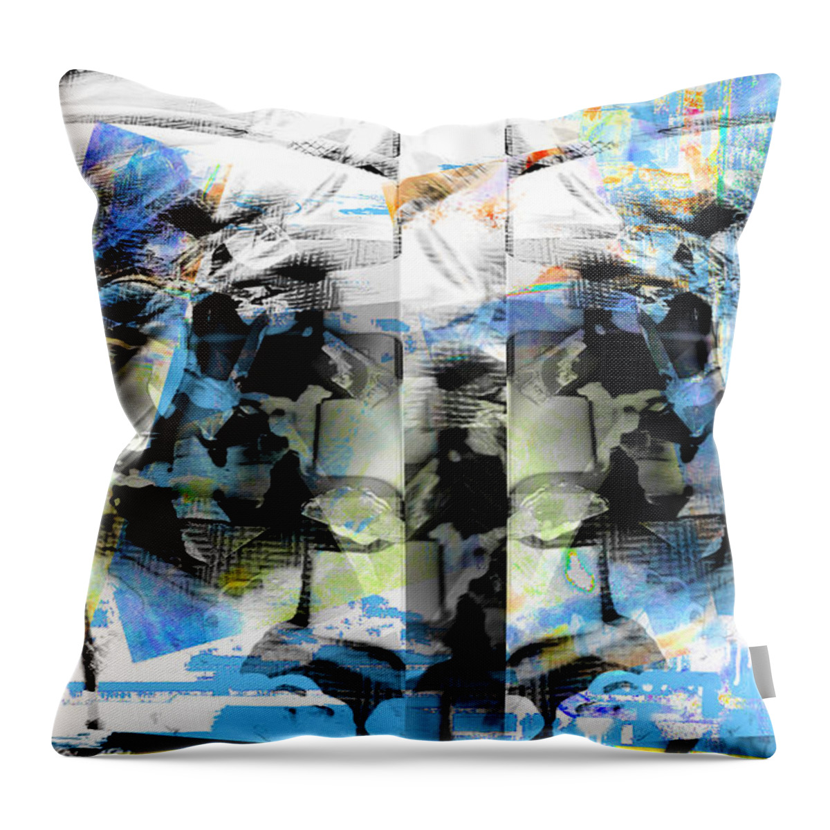 Sky Throw Pillow featuring the digital art Sky In Clouds by Art Di