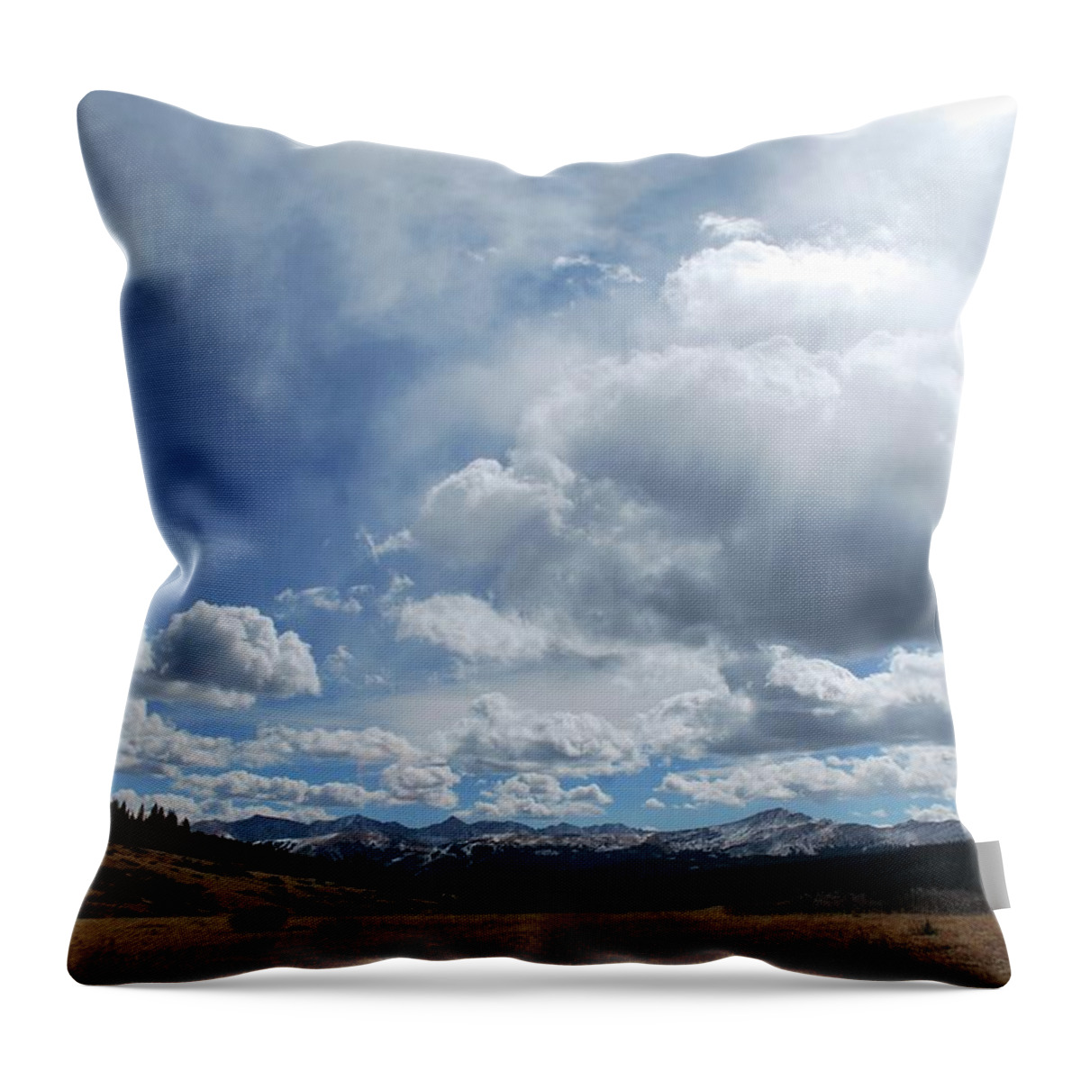 Colorado Throw Pillow featuring the photograph Sky of Shrine Ridge Trail by Amee Cave