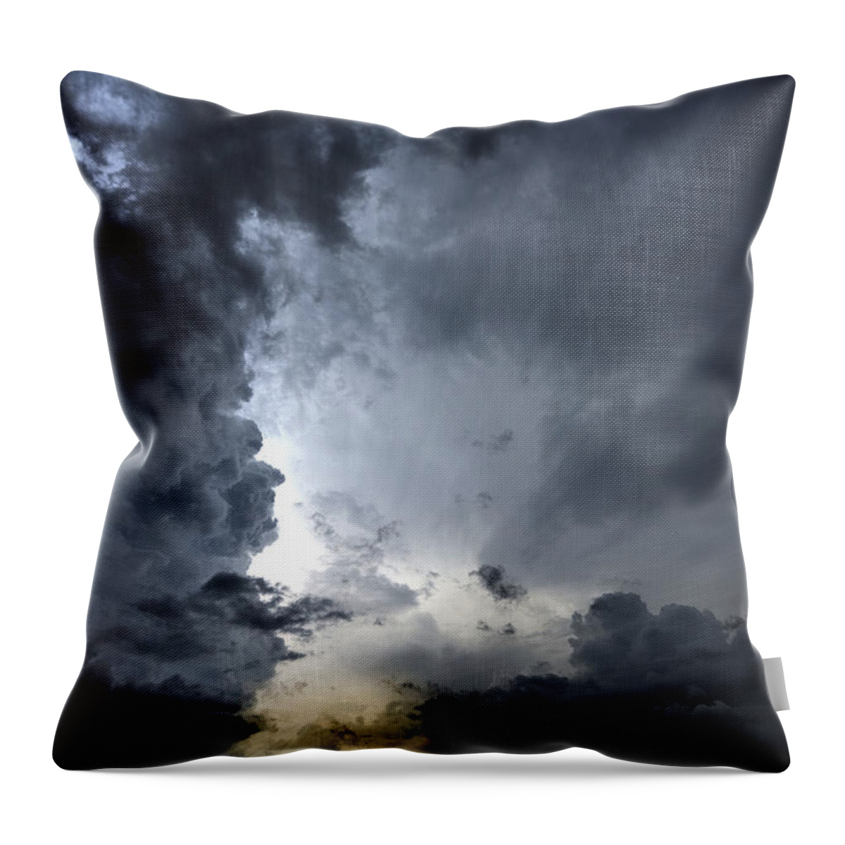 Thunderstorms Throw Pillow featuring the photograph Sky Over Glen Rose by Phil And Karen Rispin