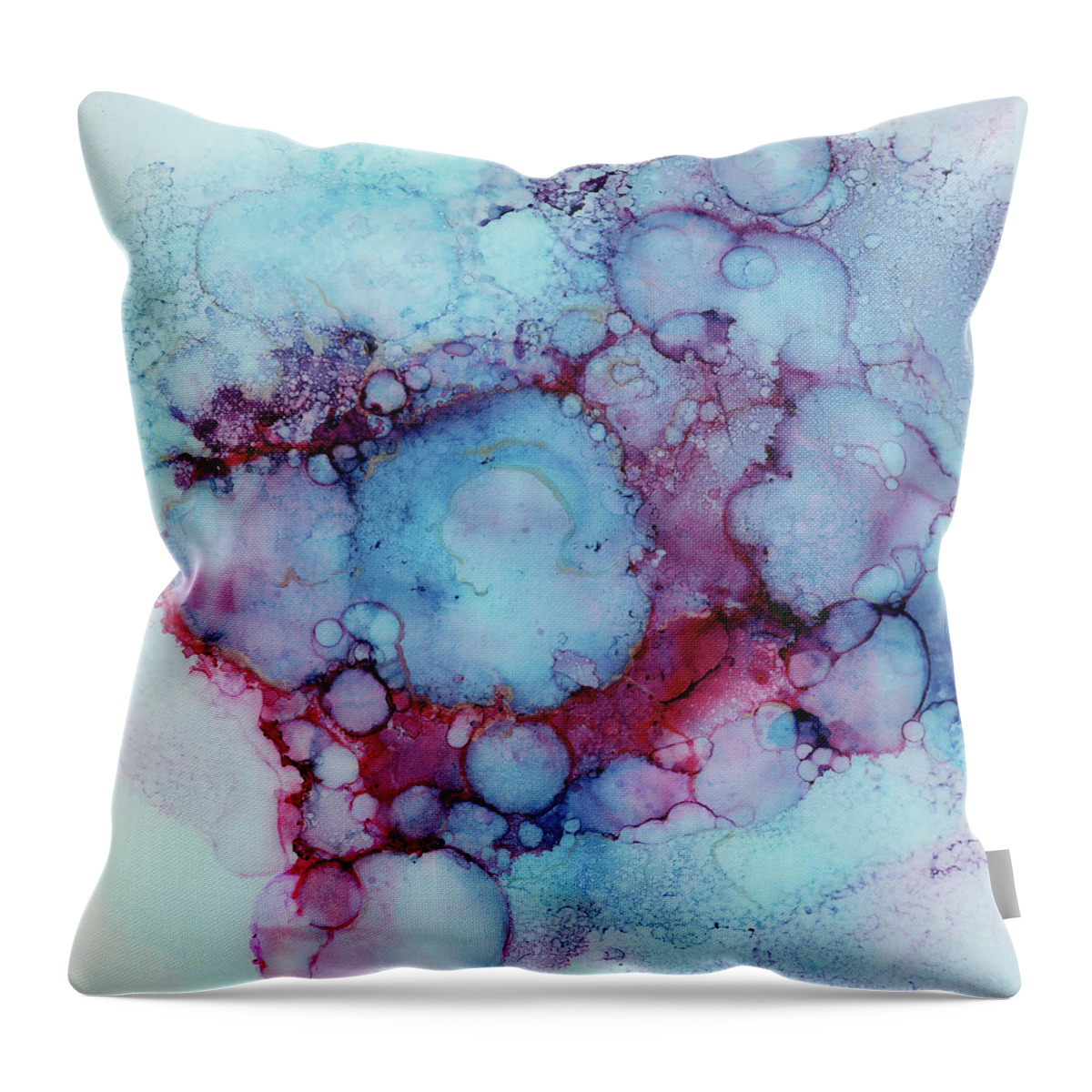 Ink Throw Pillow featuring the painting Sky Song by Joanne Grant