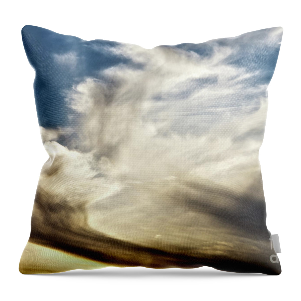 Sky Throw Pillow featuring the digital art Skyfall by Scott Evers