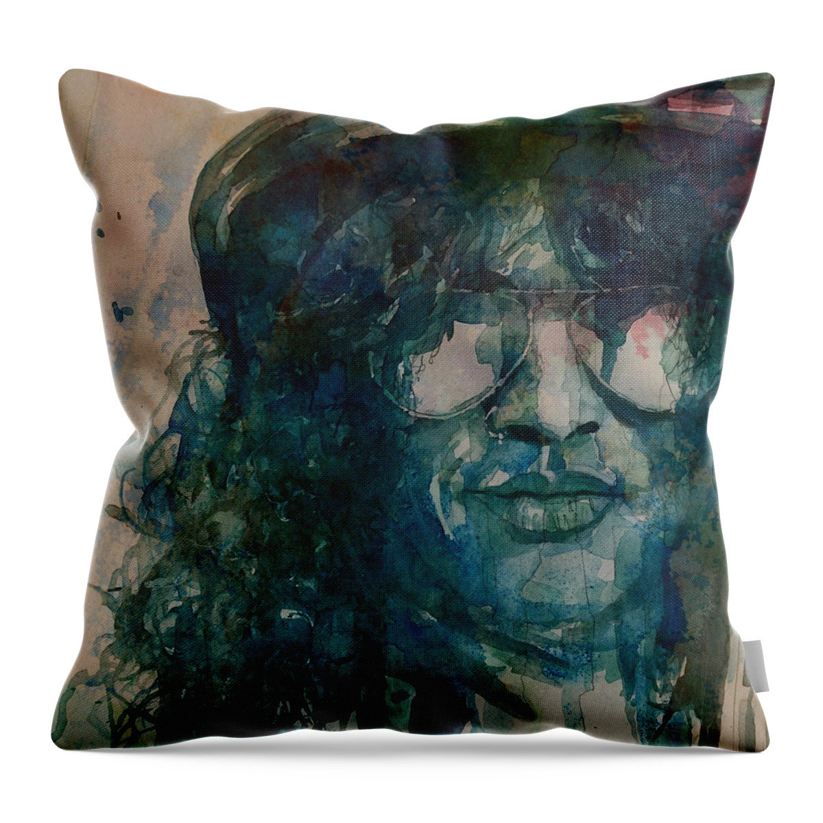 Slash Throw Pillow featuring the painting Slash by Paul Lovering