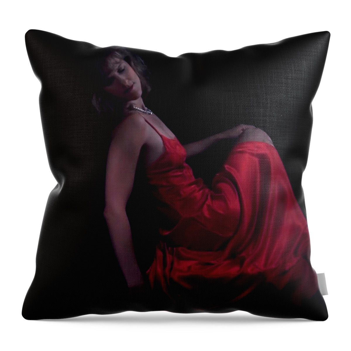 Woman Throw Pillow featuring the photograph Sleeping Beauty by Donna Blackhall
