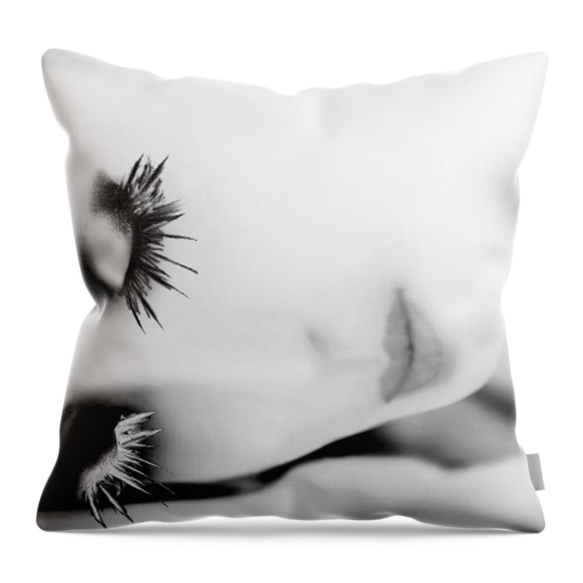 Face Throw Pillow featuring the photograph Sleeping by Emada Photos