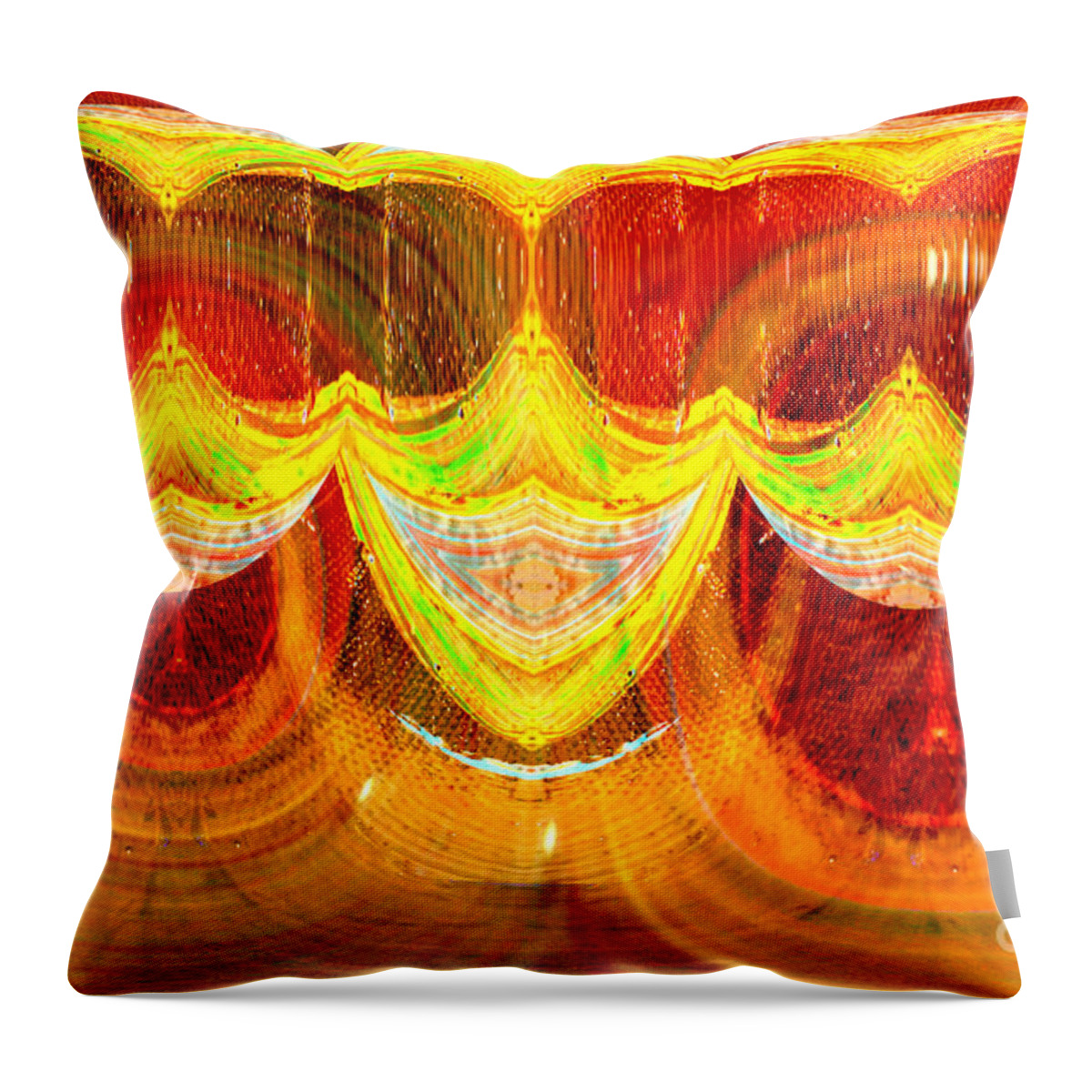 Abstract Throw Pillow featuring the photograph Smiely faces abstract by Jeff Swan