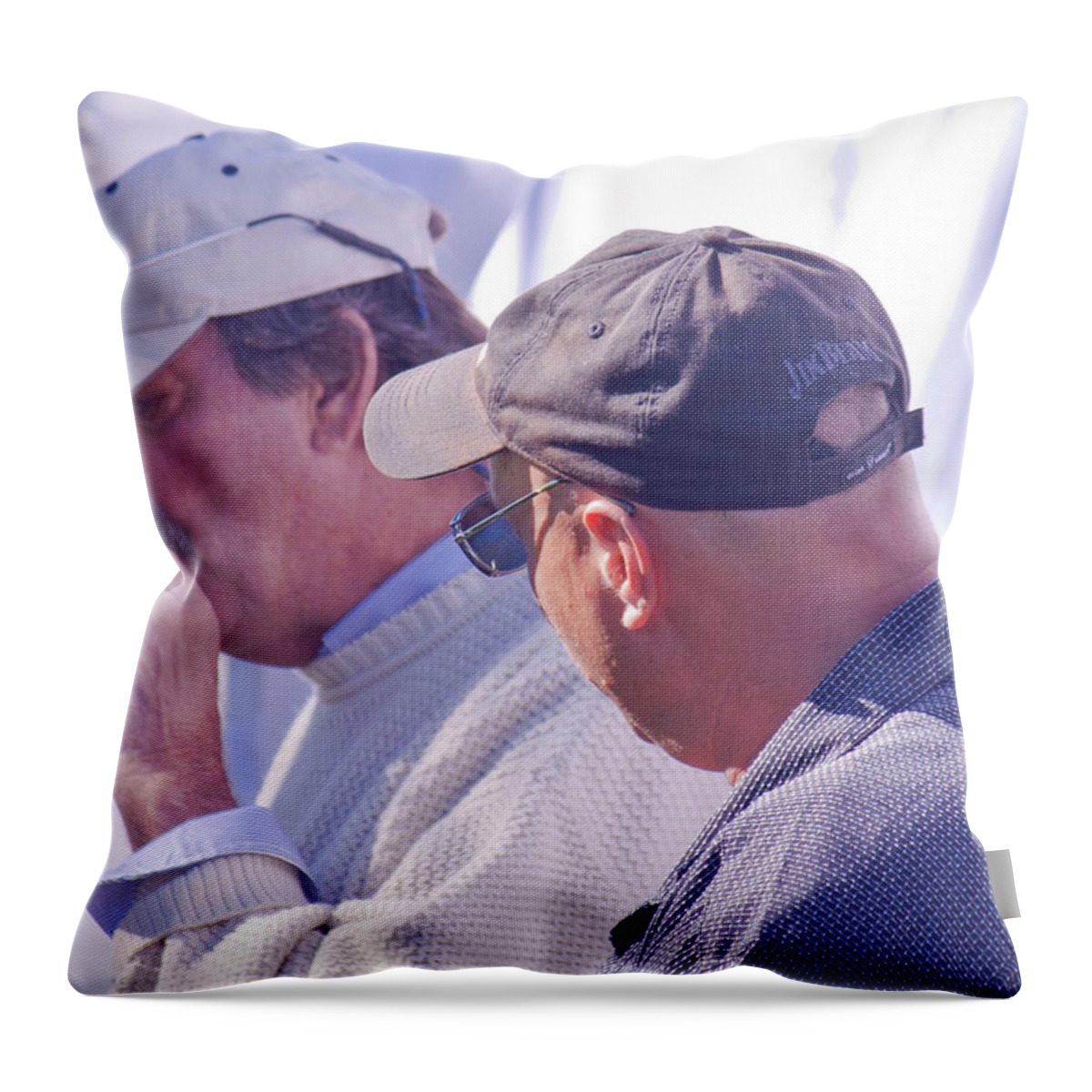 Men Throw Pillow featuring the photograph Smoke Break by Donna Walsh