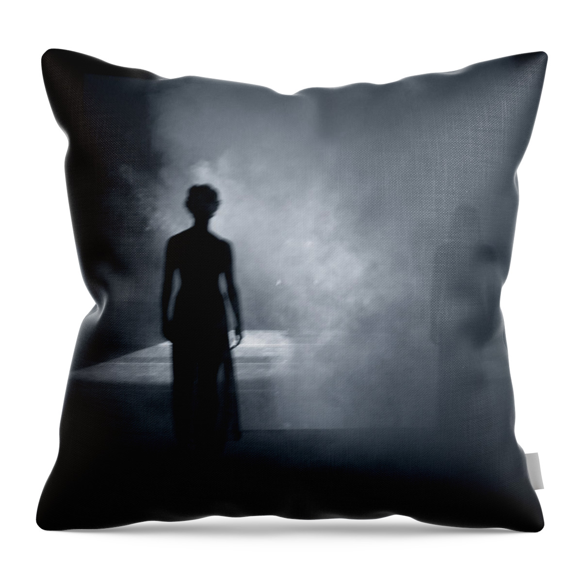 Shadows Throw Pillow featuring the photograph Smokey Ghosts by Scott Sawyer