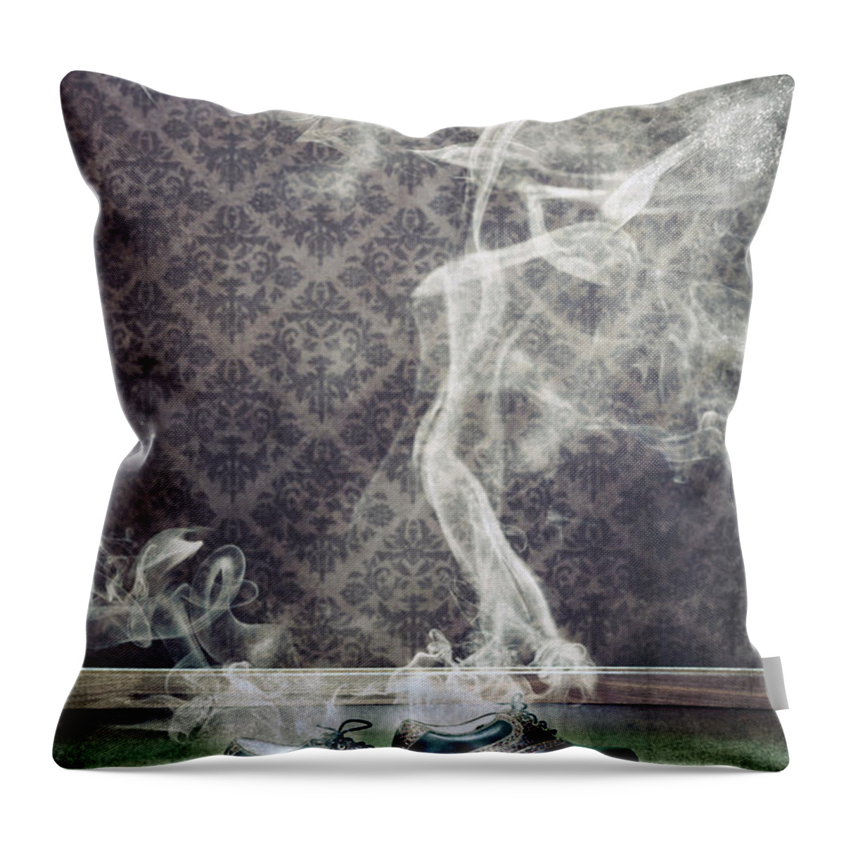 Shoe Throw Pillow featuring the photograph Smoky Shoes by Joana Kruse