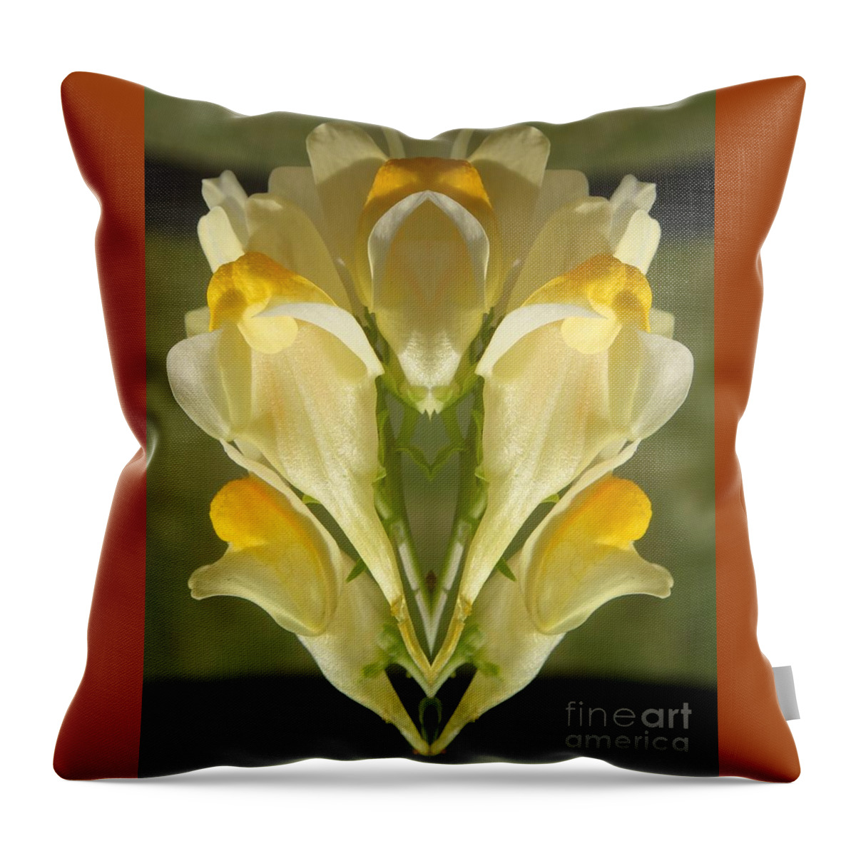 Flower Throw Pillow featuring the photograph Snappy Bouquet by Christina Verdgeline