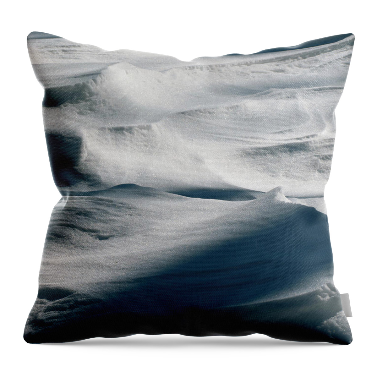 Snow Throw Pillow featuring the photograph Snow Drift by Azthet Photography