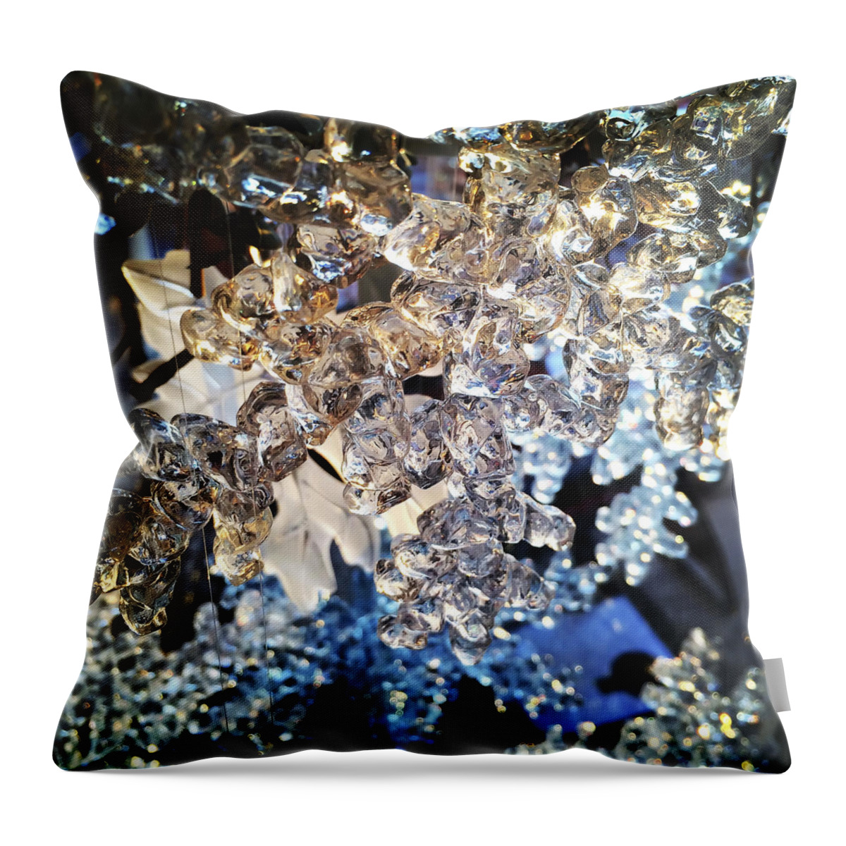 Snow Throw Pillow featuring the photograph Snow Flakes by KG Thienemann