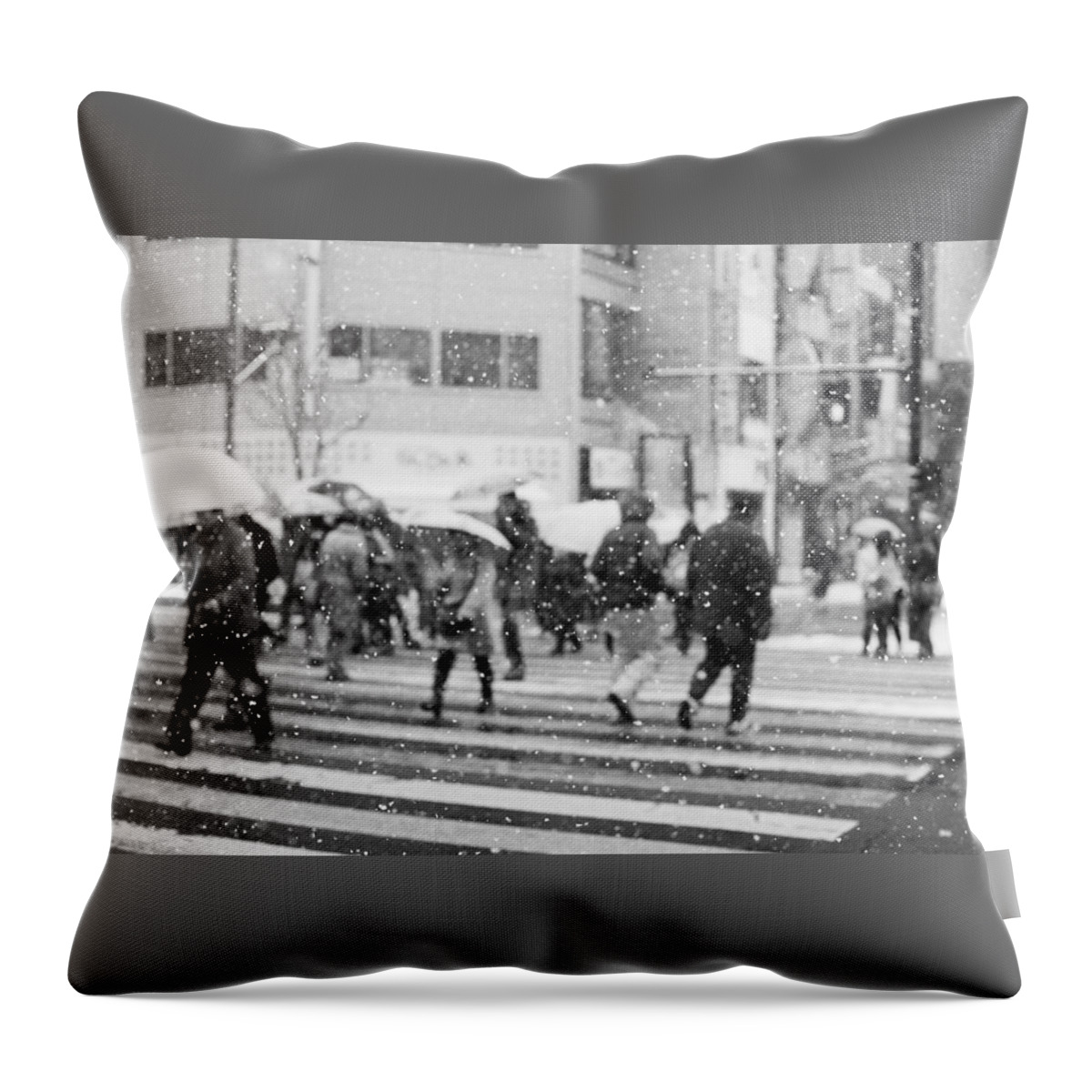Snow Throw Pillow featuring the photograph Snow by Masahiro Ono