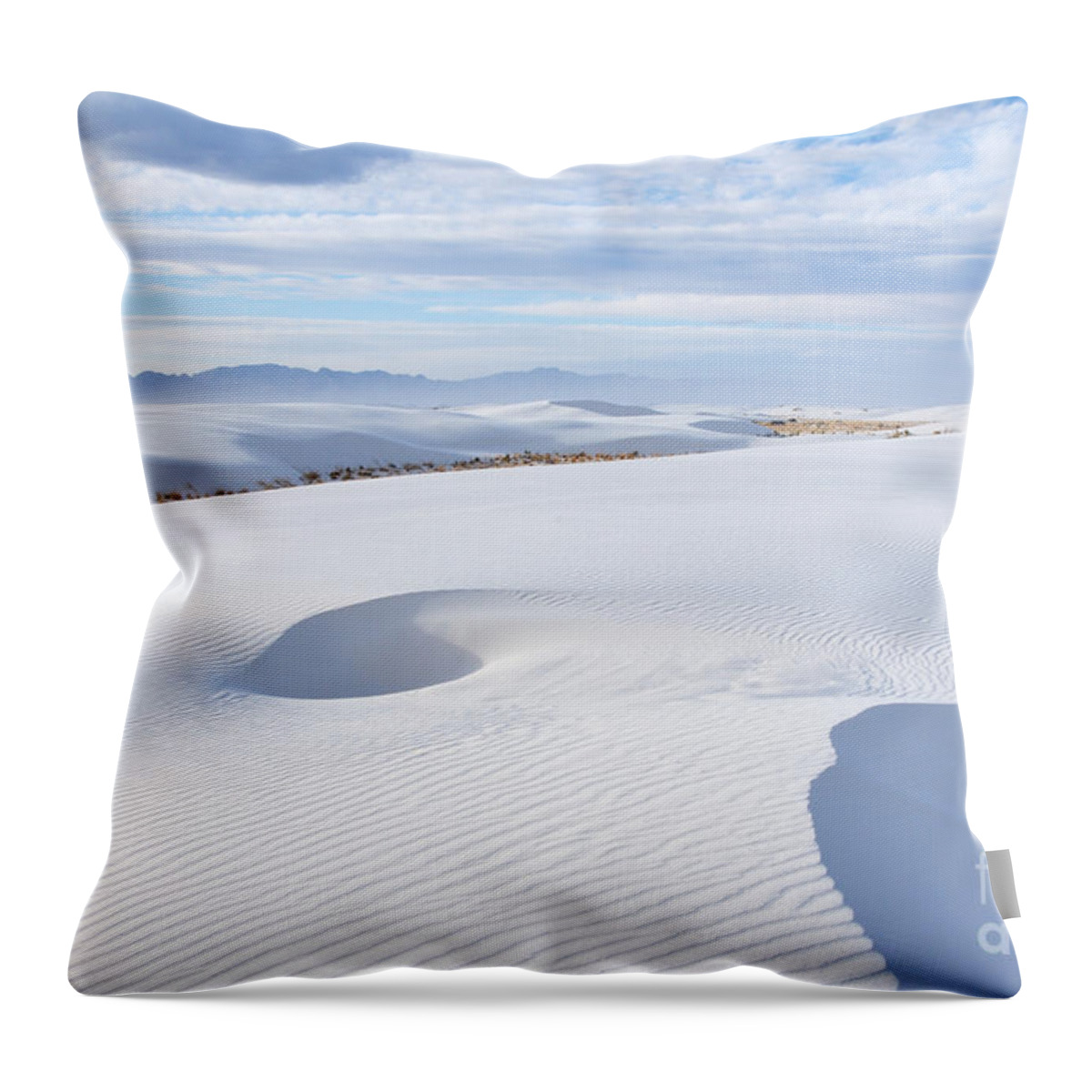 White Sands Throw Pillow featuring the photograph Soft Enchantment by Vivian Christopher
